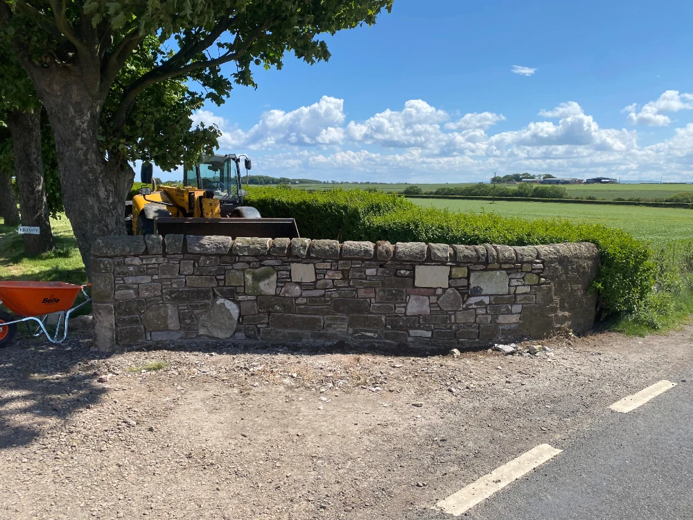 Rebuilt in the same style and was pointed at a later date